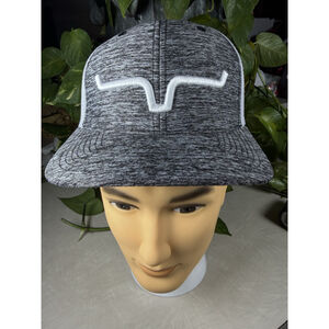 Kimes Ranch Snapback Mesh Back Trucker Hat Gray One Size Embroidered EUC